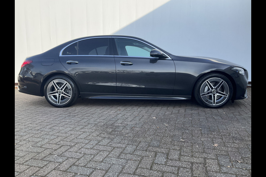 Mercedes-Benz C-Klasse 220 D AMG Line Stoel.electr.Verw Sfeerverl, Hybride Nieuwstaat Grafietgrijs metalliclak