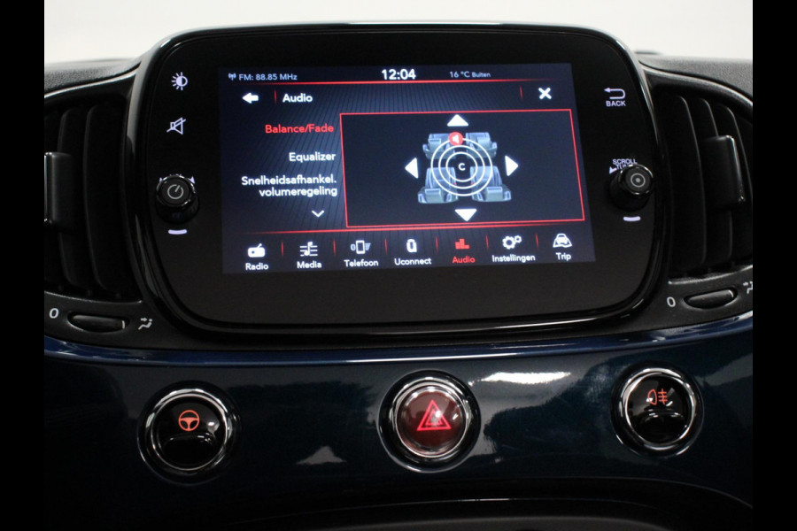 Fiat 500C 1.0 Hybrid Lounge Plus Navigatie Cruise Control Parkeer Sensoren Climate Control DAB Lichtmetalen Velgen