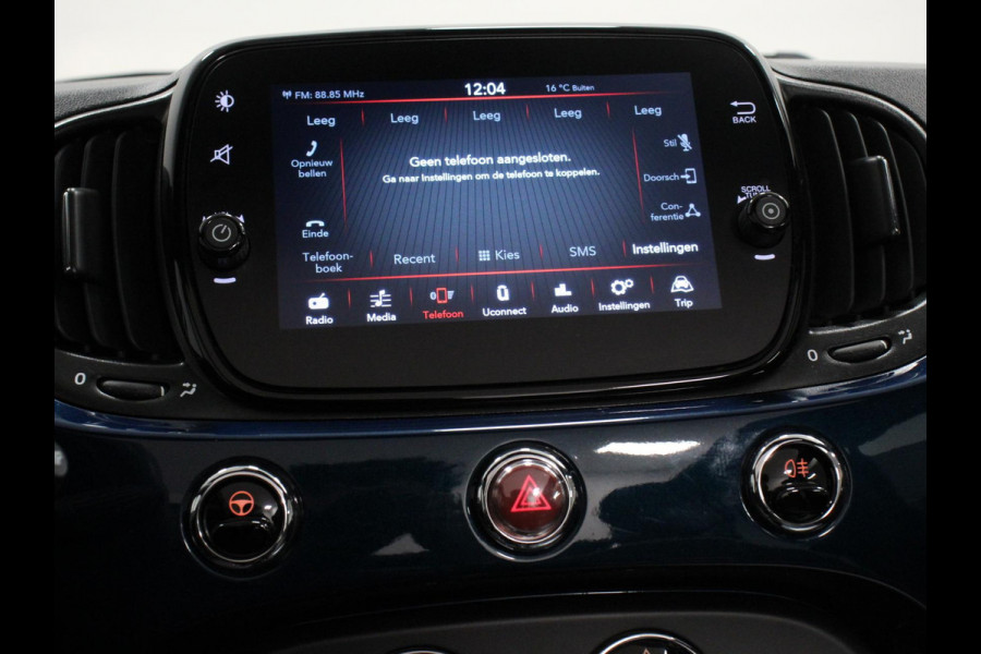 Fiat 500C 1.0 Hybrid Lounge Plus Navigatie Cruise Control Parkeer Sensoren Climate Control DAB Lichtmetalen Velgen