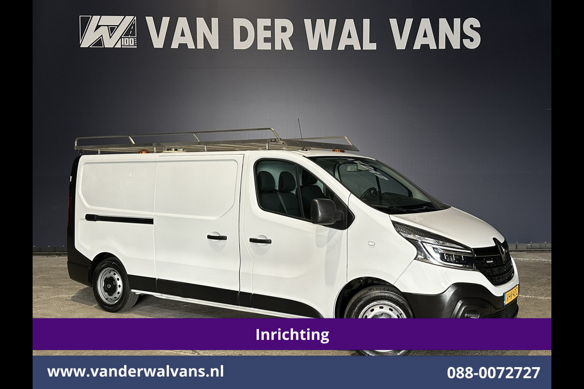 Renault Trafic 2.0 dCi 120pk L2H1 Inrichting Euro6 Airco | 2x zijdeur | Imperiaal | LED | Trekhaak | Cruisecontrol | Camera Parkeersensoren, Bijrijdersbank