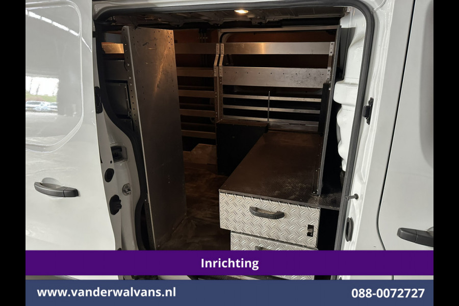 Renault Trafic 2.0 dCi 120pk L2H1 Inrichting Euro6 Airco | 2x zijdeur | Imperiaal | LED | Trekhaak | Cruisecontrol | Camera Parkeersensoren, Bijrijdersbank