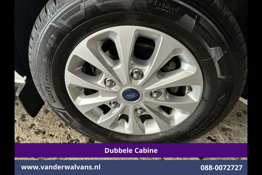Ford Transit Custom 2.0 TDCI 130pk L2H1 Dubbele Cabine Euro6 Airco | 6-Zits | LM velgen | LED | Navigatie | Cruisecontrol | 2800kg Trekhaak Stoelverwarming, Verwarmde voorruit, Parkeersensoren, Sidebars