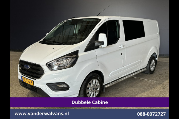 Ford Transit Custom 2.0 TDCI 130pk L2H1 Dubbele Cabine Euro6 Airco | 6-Zits | LM velgen | LED | Navigatie | Cruisecontrol | 2800kg Trekhaak Stoelverwarming, Verwarmde voorruit, Parkeersensoren, Sidebars