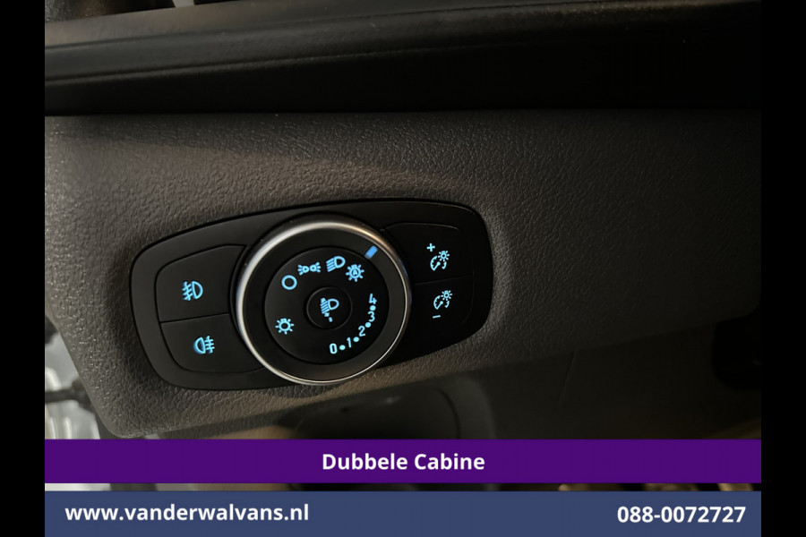 Ford Transit Custom 2.0 TDCI 130pk L2H1 Dubbele Cabine Euro6 Airco | 6-Zits | LM velgen | LED | Navigatie | Cruisecontrol | 2800kg Trekhaak Stoelverwarming, Verwarmde voorruit, Parkeersensoren, Sidebars