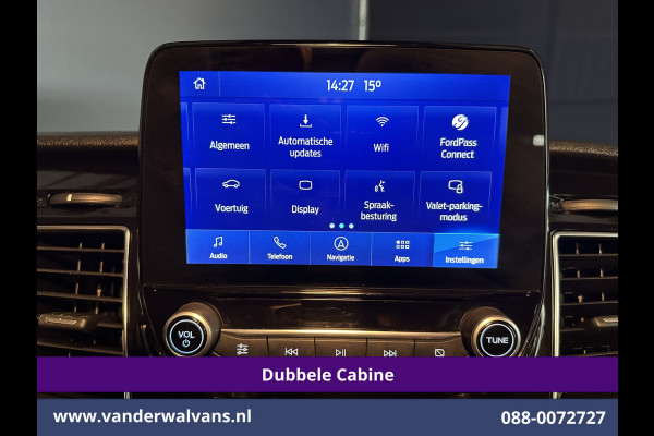 Ford Transit Custom 2.0 TDCI 130pk L2H1 Dubbele Cabine Euro6 Airco | 6-Zits | LM velgen | LED | Navigatie | Cruisecontrol | 2800kg Trekhaak Stoelverwarming, Verwarmde voorruit, Parkeersensoren, Sidebars