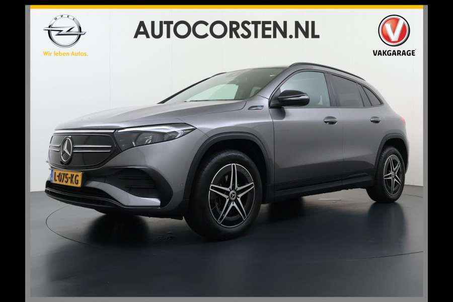 Mercedes-Benz EQA 250 AMG 67kWh Apple Carplay Android Auto Pano-/Schuif-Dak Leer/Alcantara Advanced LED-High-Performance Camera Navi+10" Connect D 191pk AUT. Night-pakket Connect-20 DAB Actieve park-assist+Rem-assistent Adaptive-Gr-licht Stoelverwarming Elek.Achterklep DAB High Perf.-LED  Keyless Business Solution 11kw-AC 1e Eigenaar Origineel Nederlandse Auto S.O.H. 91% 750kg Trekvermogen