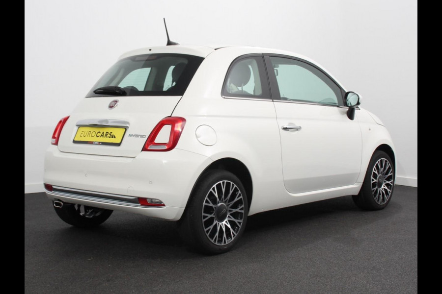 Fiat 500 1.0 Hybrid Dolcevita Panorama dak Climate Control Cruise Control Navigatie Apple Carplay/Android Auto Dab Digitale Cockpit Parkeer Sensoren  Lichtmetalen Velgen 16" Led