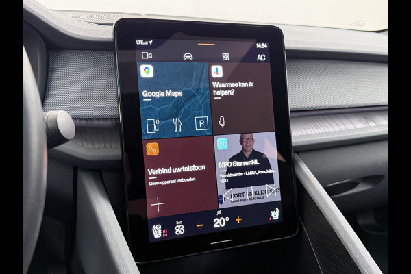 Polestar 2 AUT. 408 pk 0-100 4,7Sec AWD Long Range Dual Motor 78kWh Pano-Dak Electr.Stoelen+Geheugen+Verwarmd+Achterbank+Stuur Adaptive-Cru SOH 93% Verkeersbord detectie Regen-Lichtsensor Virtual-Cockpit Home-Link Bots waarschuwing Autonoom-Rem Lane Assist Keyless Connected 11KW AC laden tot 150kw DC Laden 4x4 1e Eigenaar Volledig Volvo_Polestar-Dealer Onderhouden Origineel Nederlandse Auto 1.500kg Trekvermogen 660Nm! € 60.000 nieuw!