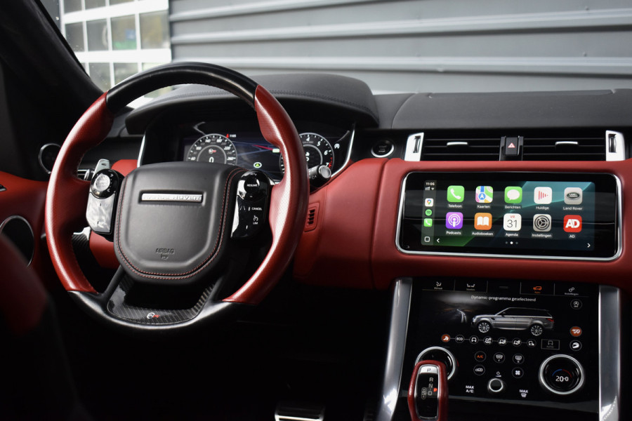 Land Rover Range Rover Sport 5.0 V8 SC SVR 575pk | Pano | Meridian Surround | Matrix | 360 Camera | Trekhaak | Carbon motorkap | CarPlay |