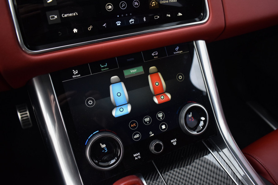 Land Rover Range Rover Sport 5.0 V8 SC SVR 575pk | Pano | Meridian Surround | Matrix | 360 Camera | Trekhaak | Carbon motorkap | CarPlay |