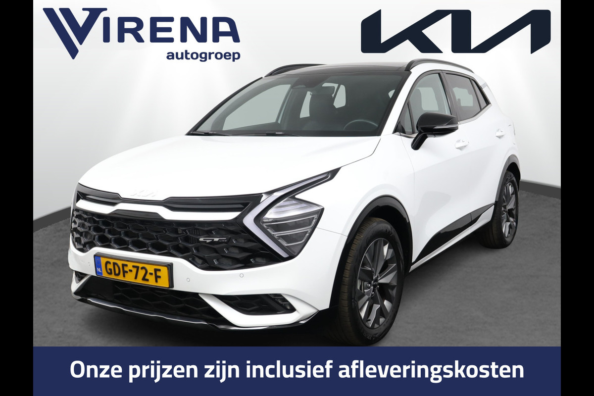Kia Sportage 1.6 T-GDi Hybrid GT-Line Automaat Apple Carplay/Android Auto - Cruise Control - Dodehoekdetectie - Panoramadak -Stoel/Stuurverwarming - Fabrieksgarantie tot 06-2031