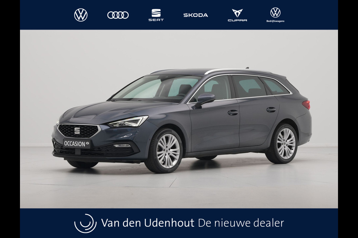 Seat Leon Sportstourer 1.5 TSI 130pk Style Navigatie Camera 17"velgen Keyless Parkassist Carplay 21