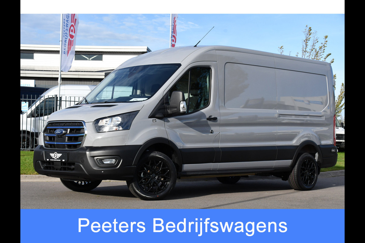 Ford E-Transit 350 L3H2 68 kWh PB Edition Adaptieve Cruise, 360 Camera, Carplay, BLIS, Stoelverwarming, NAVI, Multimedia, Sensoren, Uniek!