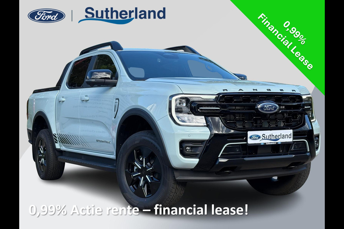 Ford Ranger 2.3 PHEV Stormtrak Double Cab 281pk | 5 persoons! | Technology Pack Plus Trailer | Cargo Area Pack | Power Rollertop | Prijs excl. BTW incl. BPM | laadkabel mode 3 16A