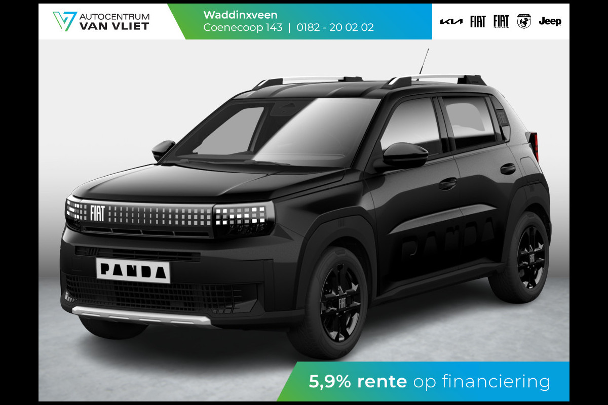 Fiat Grande Panda 1.2 Hybrid Edizione Nero | Automaat | PDC | Airco | Apple Carplay | Cruise | Pack Style |16" All Season banden