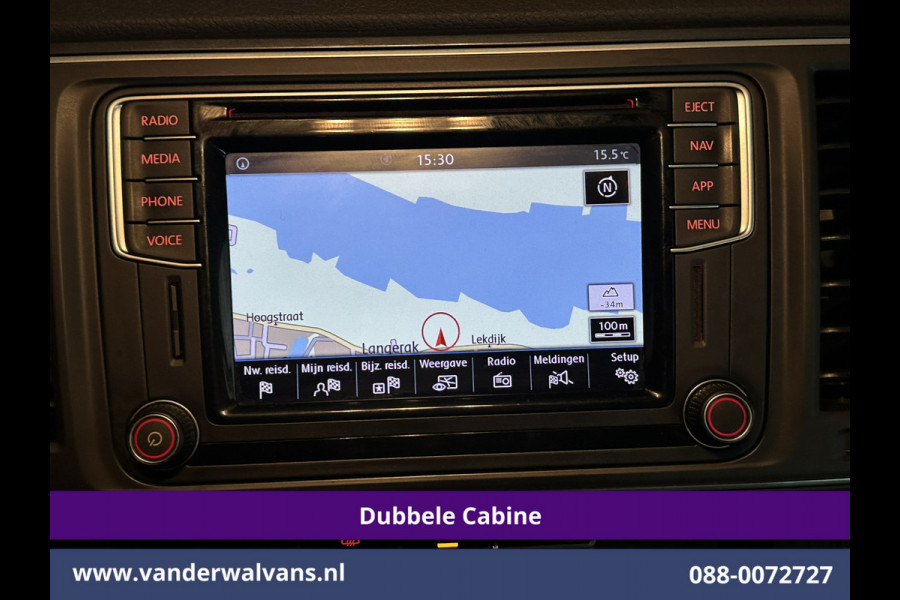Volkswagen Transporter 2.0 TDI 150pk Automaat L2H1 Dubbele Cabine Euro6 Airco | 5-Zits | Navigatie | LM Velgen Apple Carplay, Android Auto, Cruisecontrol, Parkeersensoren, Verwarmde voorruit, Achterklep