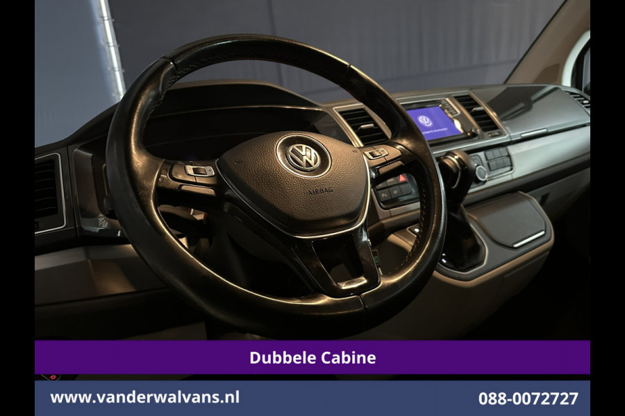 Volkswagen Transporter 2.0 TDI 150pk Automaat L2H1 Dubbele Cabine Euro6 Airco | 5-Zits | Navigatie | LM Velgen Apple Carplay, Android Auto, Cruisecontrol, Parkeersensoren, Verwarmde voorruit, Achterklep