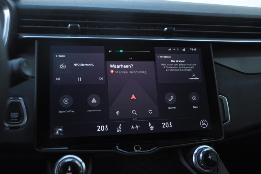 Lynk & Co 01 / Adaptieve cruise control / Elektrische stoelen / BLIS / Stoelverwarming / Elektrische achterklep / Climate control / Parkeersensoren met camera / Regensensor / Keyless entry /