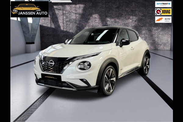 Nissan Juke 1.6 Hybrid N-Design | Bose | Leder/alcantara | 360 cam | Carplay | Parelmoer wit