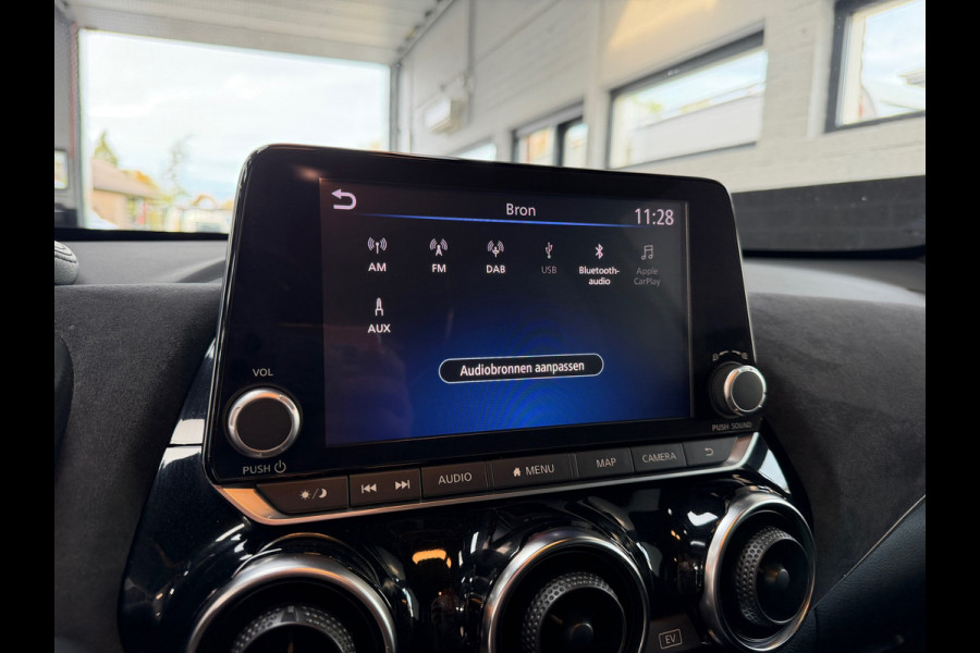 Nissan Juke 1.6 Hybrid N-Design | Bose | Leder/alcantara | 360 cam | Carplay | Parelmoer wit