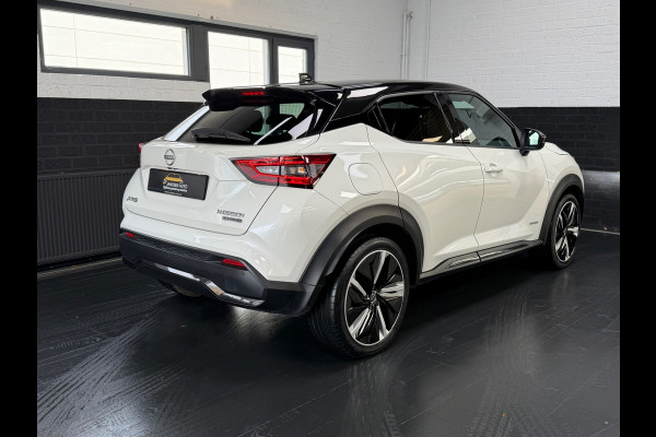 Nissan Juke 1.6 Hybrid N-Design | Bose | Leder/alcantara | 360 cam | Carplay | Parelmoer wit