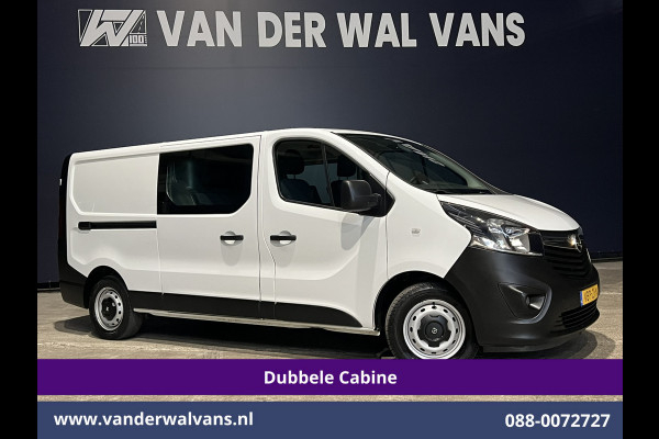Opel Vivaro 1.6 CDTI 126pk L2H1 Dubbele cabine Euro6 Airco | 5-Zits | Camera | Navigatie | Omvormer | Trekhaak Cruisecontrol, Parkeersensoren