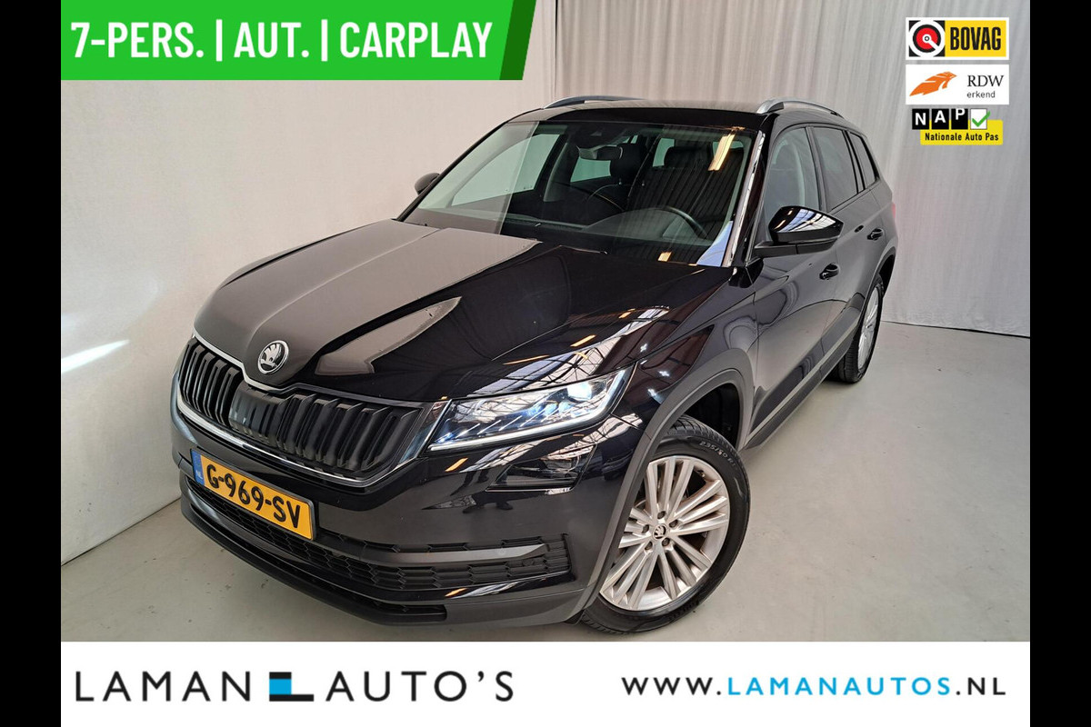 Škoda Kodiaq 1.5 TSI 150pk DSG Limited Business Edition 7P Aut. | Leder/Alcantara CarPlay Canton ECC Navi LED ACC 19" LMV Camera Side Assist