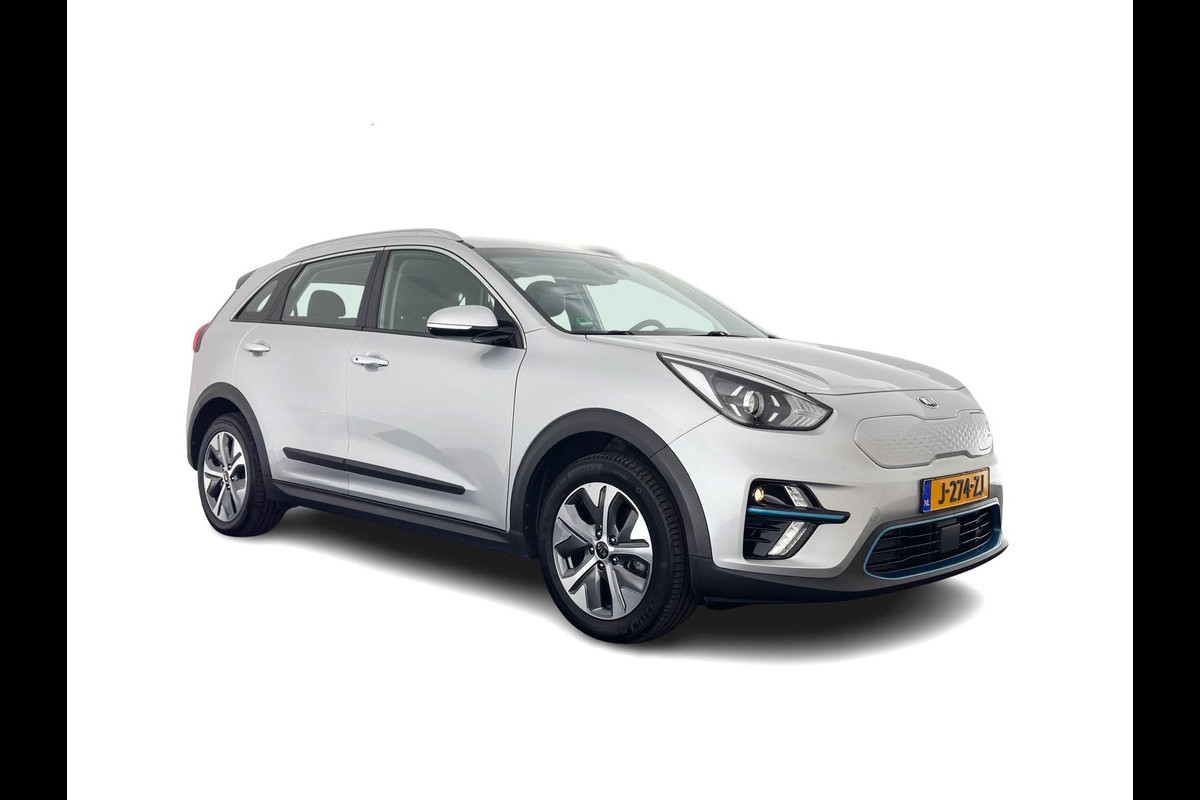Kia e-Niro DynamicLine 64 kWh [ 3-Fase ] { SOH-100% } (INCL-BTW) Aut. *HEATPUMP | LEATHER-FABRIC | NAVI-FULLMAP | AMBIENT-LIGHT | DAB+ | ADAPTIVE-CRUISE | CAMERA | HEATED-COMFORTSEATS | KEYLESS | DIGI-COCKPIT | SHIFT-PADDLES | CARPLAY | 17"ALU*