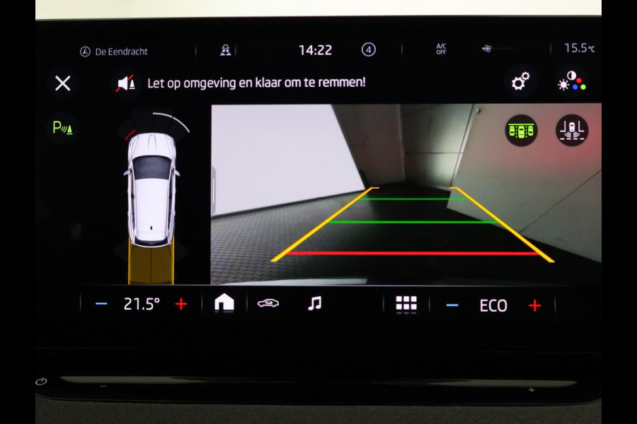 Škoda ENYAQ iV 80 (204PK) ACCU 93%! BEREIK 537KM GARANTIE 4-2031 BLACKLINE. NAVIGATIE . STUURWIEL VERWARMD . PARKEERSENSOREN VOOR & ACHTER .