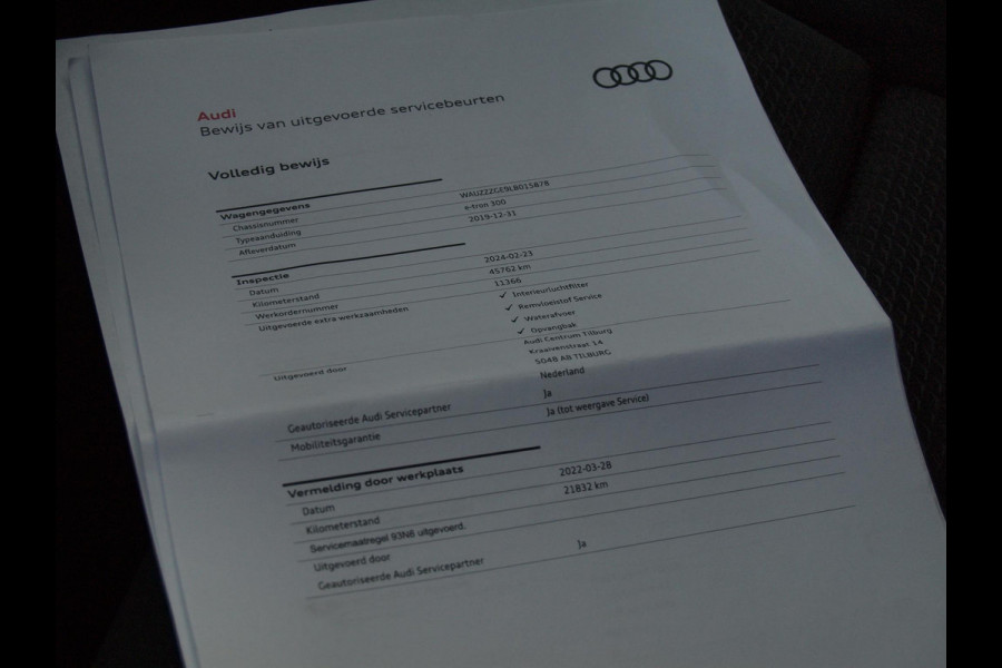 Audi e-tron e-tron 55 quattro advanced 95 kWh | S-line | Panoramadak | Bang & Olufsen | Camera | Apple Carplay |