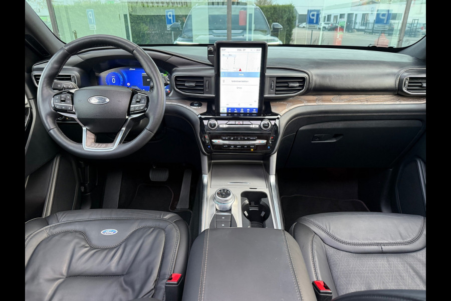 Ford Explorer 3.0 V6 EcoBoost PHEV Platium 7p - Automaat - Panodak - Leder - Navi - Trekhaak