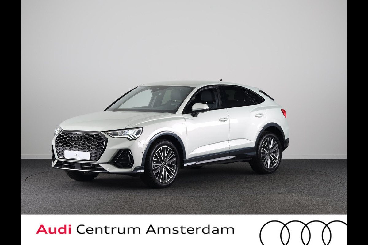 Audi Q3 Sportback 35 TFSI S Edition Competition | Zakelijke financiering 3,99% | Adaptive cruise control | Sonos premium 3d sound | Optiekpakket zwart plus | Ambient verlichting | Keyless |
