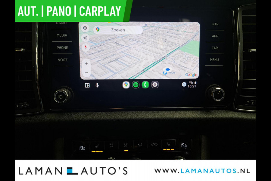 Škoda Kodiaq 1.5 TSI 150pk DSG Business Edition Aut. | Pano Open Dak Leder/Alcantara CarPlay Canton 19" Sirius LMV ECC Navi LED ACC Camera Me
