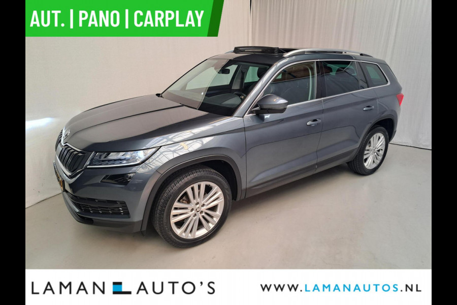Škoda Kodiaq 1.5 TSI 150pk DSG Business Edition Aut. | Pano Open Dak Leder/Alcantara CarPlay Canton 19" Sirius LMV ECC Navi LED ACC Camera Me