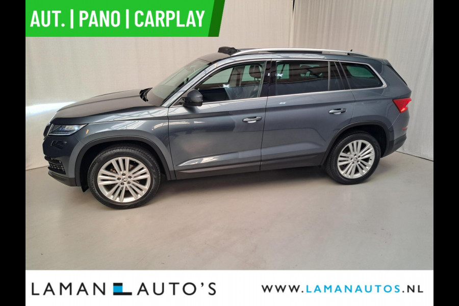 Škoda Kodiaq 1.5 TSI 150pk DSG Business Edition Aut. | Pano Open Dak Leder/Alcantara CarPlay Canton 19" Sirius LMV ECC Navi LED ACC Camera Me