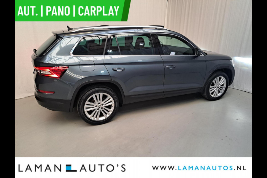 Škoda Kodiaq 1.5 TSI 150pk DSG Business Edition Aut. | Pano Open Dak Leder/Alcantara CarPlay Canton 19" Sirius LMV ECC Navi LED ACC Camera Me