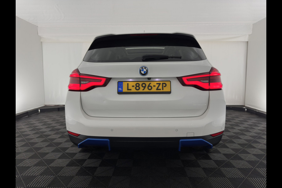 BMW iX3 Executive 80 kWh [ 3-Fase ] { SOH-96% } (INCL.BTW) Aut. *PANO | FULL-LEATHER | ADAPTIVE-CRUISE | FULL-LED | BLIND-SPOT | MEMORY-PACK | DIGI-COCKPIT | HEATED-COMFORTSEATS | CAMERA | DAB+ | NAVI-FULLMAP | 19''ALU*