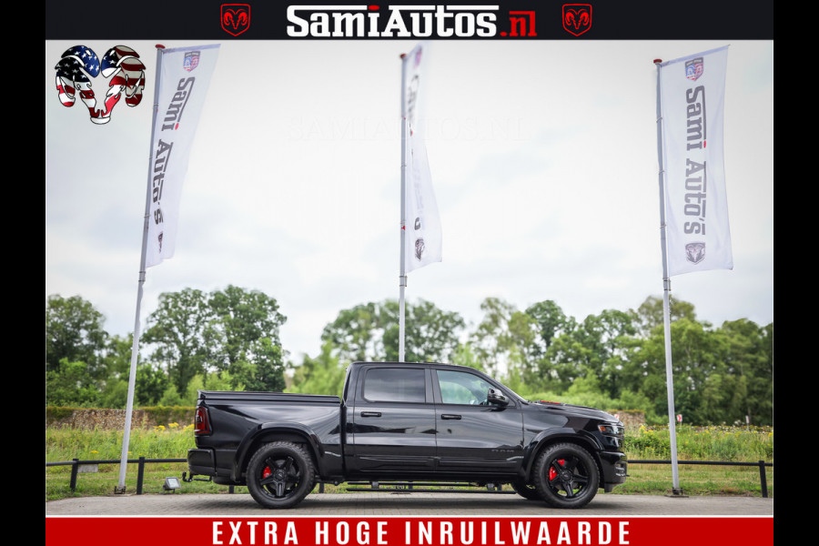 Dodge Ram 1500 Night Premium | Full Option | De Meest Luxe Pick-Up in zijn Klasse | Comfortabele Dubbele Cabine met Royale 5 Zitplaatsen | BPM vrij | Nu Leverbaar uit Voorraad | Voorraad Nr 2282 - 3332