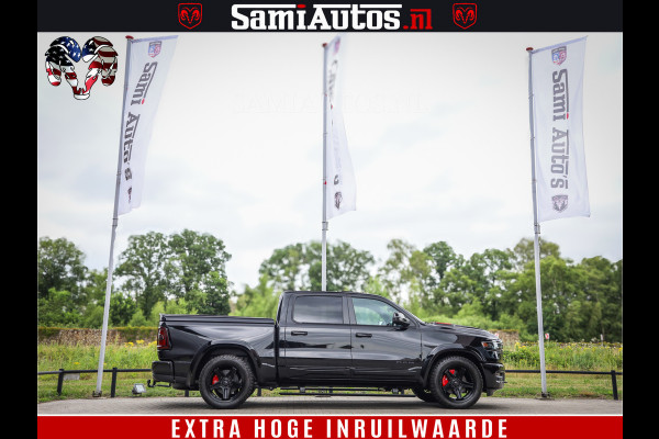 Dodge Ram 1500 Night Premium | Full Option | De Meest Luxe Pick-Up in zijn Klasse | Comfortabele Dubbele Cabine met Royale 5 Zitplaatsen | BPM vrij | Nu Leverbaar uit Voorraad | Voorraad Nr 2282 - 3332