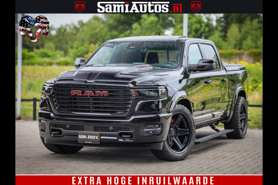 Dodge Ram 1500 Night Premium | Full Option | De Meest Luxe Pick-Up in zijn Klasse | Comfortabele Dubbele Cabine met Royale 5 Zitplaatsen | BPM vrij | Nu Leverbaar uit Voorraad | Voorraad Nr 2282 - 3332
