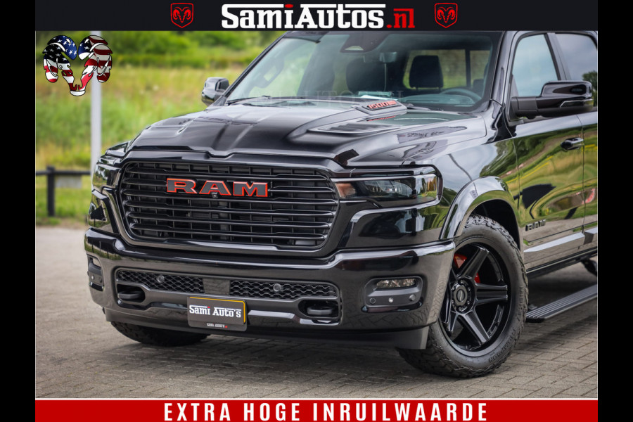 Dodge Ram 1500 Night Premium | Full Option | De Meest Luxe Pick-Up in zijn Klasse | Comfortabele Dubbele Cabine met Royale 5 Zitplaatsen | BPM vrij | Nu Leverbaar uit Voorraad | Voorraad Nr 2282 - 3332