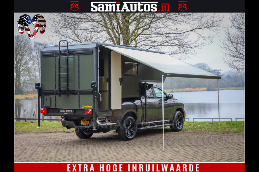Dodge Ram 1500 €15000,- VOORDEEL | CAMPER / AFZET UNIT | SHOWROOM MODEL | 4 PERSOONS | AIRCO | ZONNEPANEEL | VERWARMING | DOUCHE | WC | LUIFEL | 4 SLAAP PLAATSEN | Let Op: Investeer in deze unieke afzetunit camper en verdien direct!