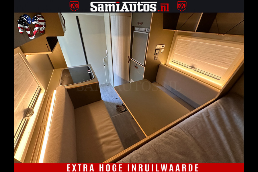 Dodge Ram 1500 €15000,- VOORDEEL | CAMPER / AFZET UNIT | SHOWROOM MODEL | 4 PERSOONS | AIRCO | ZONNEPANEEL | VERWARMING | DOUCHE | WC | LUIFEL | 4 SLAAP PLAATSEN | Let Op: Investeer in deze unieke afzetunit camper en verdien direct!