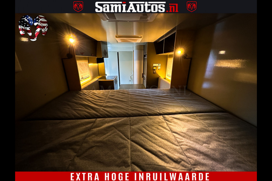 Dodge Ram 1500 €15000,- VOORDEEL | CAMPER / AFZET UNIT | SHOWROOM MODEL | 4 PERSOONS | AIRCO | ZONNEPANEEL | VERWARMING | DOUCHE | WC | LUIFEL | 4 SLAAP PLAATSEN | Let Op: Investeer in deze unieke afzetunit camper en verdien direct!