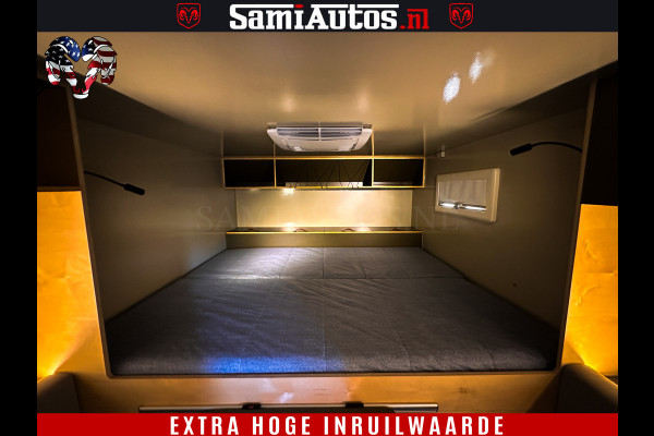 Dodge Ram 1500 €15000,- VOORDEEL | CAMPER / AFZET UNIT | SHOWROOM MODEL | 4 PERSOONS | AIRCO | ZONNEPANEEL | VERWARMING | DOUCHE | WC | LUIFEL | 4 SLAAP PLAATSEN | Let Op: Investeer in deze unieke afzetunit camper en verdien direct!