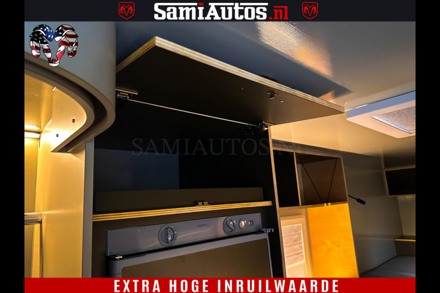 Dodge Ram 1500 €15000,- VOORDEEL | CAMPER / AFZET UNIT | SHOWROOM MODEL | 4 PERSOONS | AIRCO | ZONNEPANEEL | VERWARMING | DOUCHE | WC | LUIFEL | 4 SLAAP PLAATSEN | Let Op: Investeer in deze unieke afzetunit camper en verdien direct!