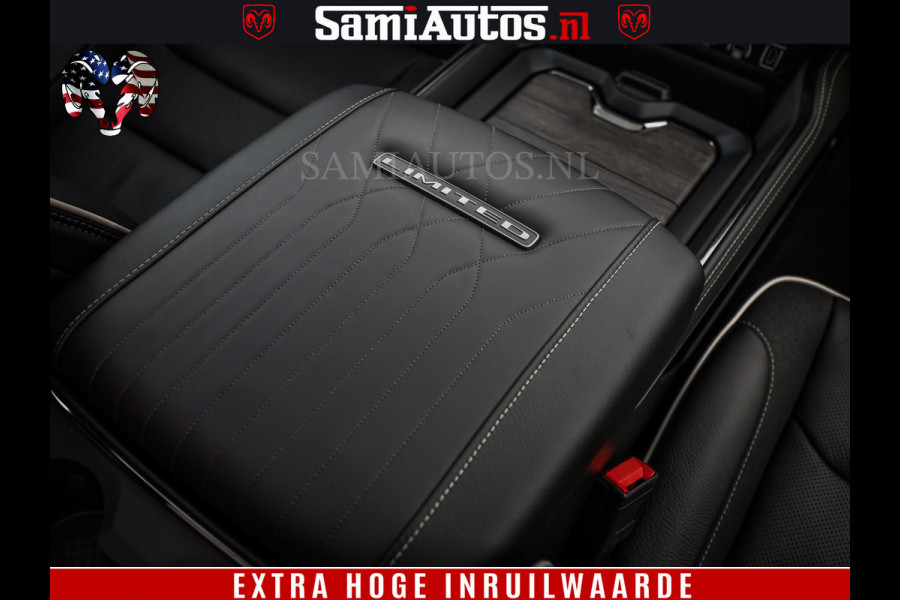 Dodge Ram 1500 Limited SPORT H.O 540HP 706Nm | Massage + Full Option | De Meest Luxe en Volle Pick-Up in zijn Klasse | Comfortabele Dubbele Cabine met Royale 5 Zitplaatsen | BPM vrij | Nu Leverbaar uit Voorraad | Voorraad Nr 2355 - 5149