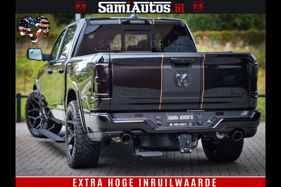 Dodge Ram 1500 Limited SPORT H.O 540HP 706Nm | Massage + Full Option | De Meest Luxe en Volle Pick-Up in zijn Klasse | Comfortabele Dubbele Cabine met Royale 5 Zitplaatsen | BPM vrij | Nu Leverbaar uit Voorraad | Voorraad Nr 2355 - 5149