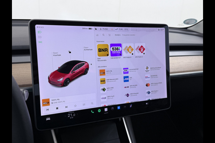 Tesla Model 3 Long Range AWD 75kWh 463PK Lmv FSD-3 Computer 18"Lm  Premium Audio AutoPilot Panoramadak Camera's Leer Adaptive-Cruise-Control+S 4WD Stoel en achterbank verwarming Elektr.Stoelen+Memory+Easy-Entry WiFi Origineel Nederlandse Auto Garantie op Accu/Motor tot 28-09-2028/192.000km