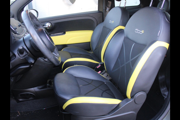 Fiat 500 0.9 TwinAir Turbo Sport | MAT GROEN | 105 PK | NAVIGATIE | LEDEREN BEKLEDING |